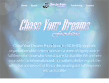Tablet Screenshot of chaseyourdreams.org